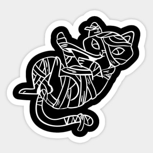 Mummy Cat Sticker